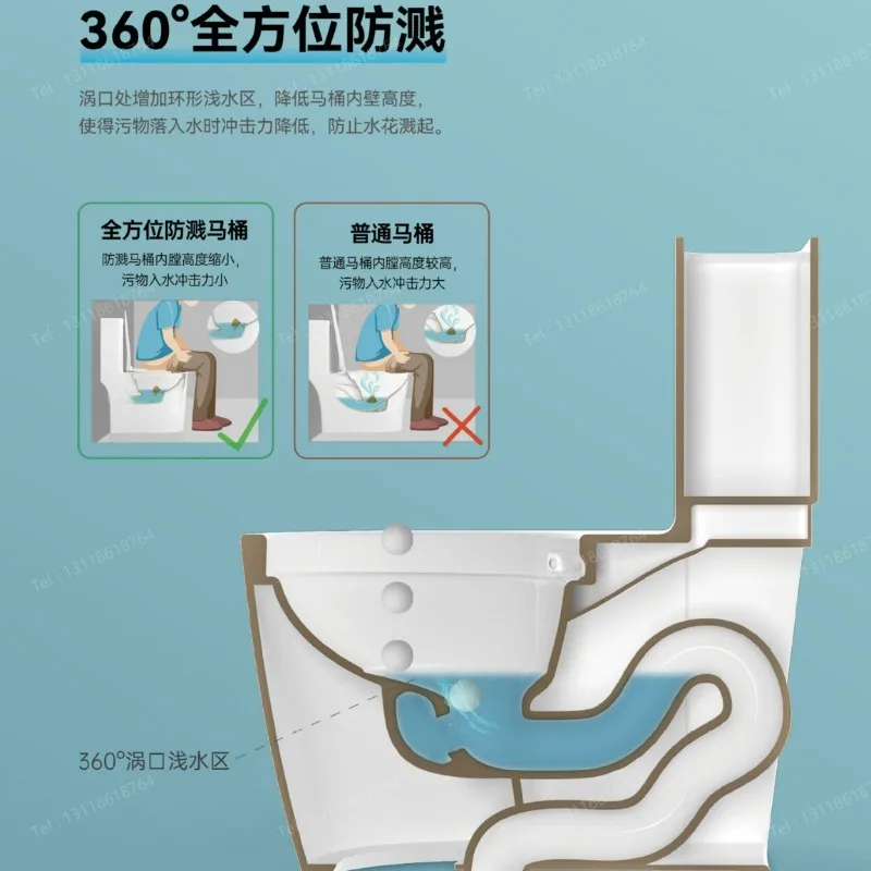 Toilet Toilet Manufacturers Wholesale Guangdong Sanitary Ware Bathroom New One-piece Super Swirl Siphon Water-saving Silent Home