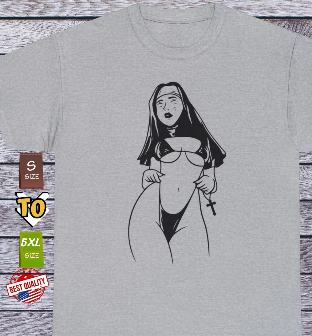 

Nun T Shirt, Old School AtheismClothing Tee