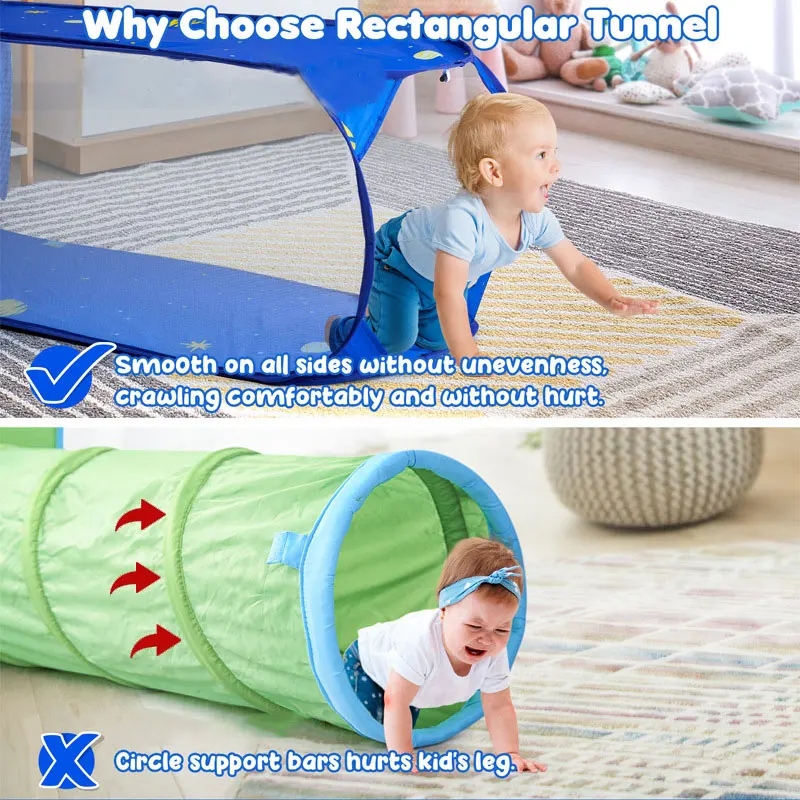 Tente portable 3 en 1 pour enfants, jouets de camping, piscine à balles pour enfants, maison de jeu, tunnel, tentes pop-up extérieures