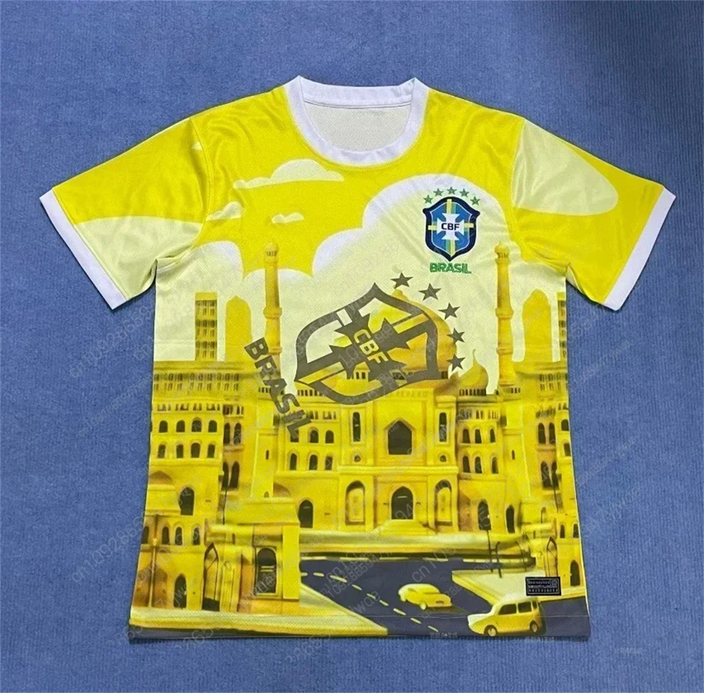 2025 جديد حار بيع البرازيلي لكرة القدم جيرسي الرجال ملابس رياضية تي شيرت طبعة خاصة يسوع طبعة التجفيف السريع محايد #5