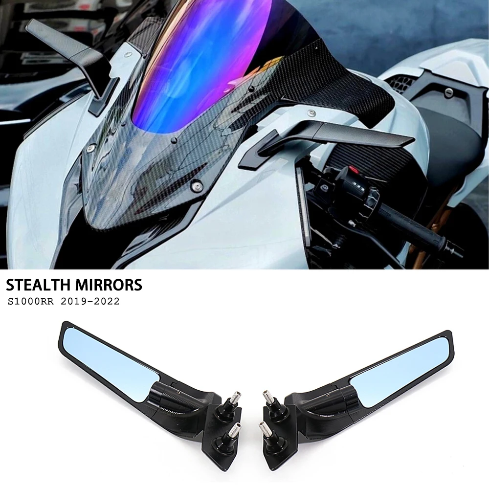 

For BMW S1000RR S1000 RR S 1000RR 2019-2022 Motorcycle Accessories Stealth Mirrors Winglets Adjustable Wings Rotating Rearview