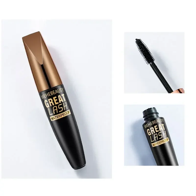 Mascara waterproof extra volume Anti-sweat Lengthens Eyelashes Black Silk Fiber Mascara Female Non-smudge Makeup eyes Cosmetic