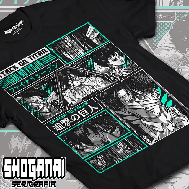 The Final Seasson - Shingeki No Kyojin  Attack On Titan Unisex Anime T-Shirt 100% Cotton Manga Tee