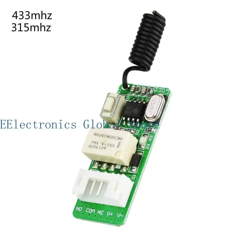 462B AK LED 08A 12V Mini Relays Remote Control Switches Module Learning Button Wireless Remote Control Switches