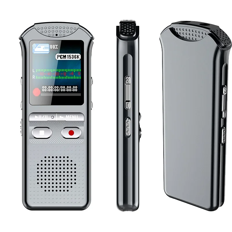 One-key Operation Voice Recorder Password Protection Built-in 3 Microphones Call Recording Digital Voice Recorder Dictaphone