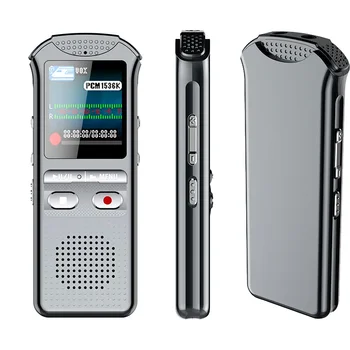 One-key operation voice recorder password protection built-in 3 microphone call recording digital voice recorder dictaphone