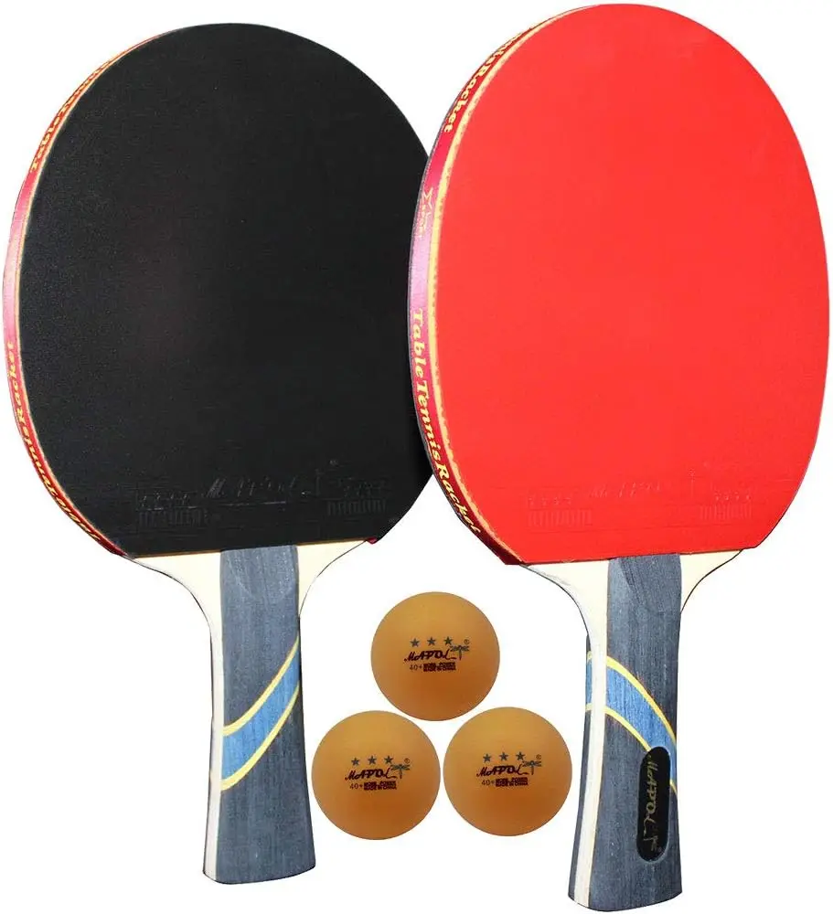 

Professional Ping Pong Paddle 2 Pack, 4 Star Table Tennis Racket Set with Carry Case for Advanced Training Indoor Outdoor