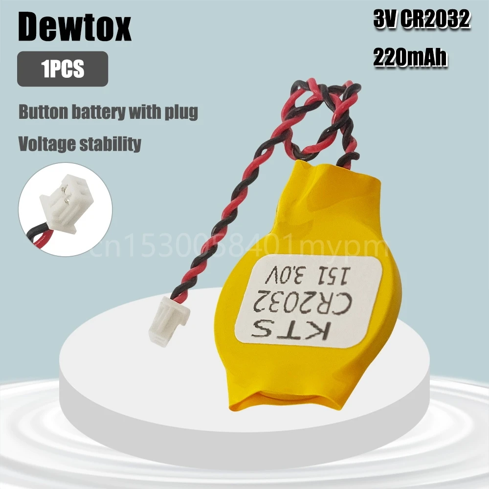1 قطعة dewox CR2032 3 فولت اللوحة CMOS قطاع خط بطارية ليثيوم ل IBM دفتر اللوحة الأم بطارية الدم الجلوكوز متر