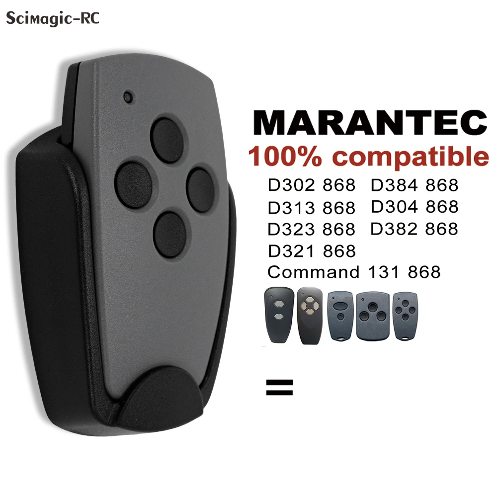 MARANTEC 868MHz Hand Transmitter Clone MARANTEC Digital 304 302 384 382 313 321 323 868 Garage Door / Gate Remote Control