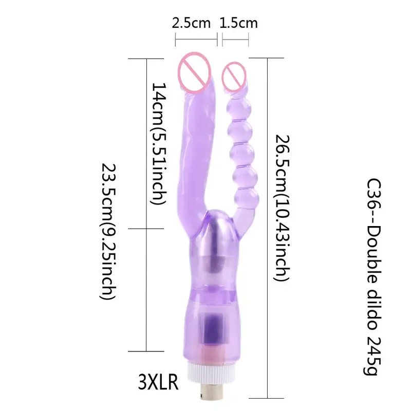 28 soorten traditionele 3XLR 3 LANGE bevestiging zuignap seks masturbatie liefdesmachine voor vrouwen man