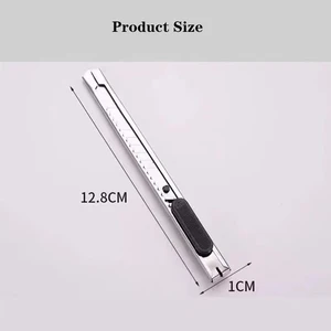 Einziehbarer Kohlenstoffstahlschneider, Blatt -Dienstprogrammmesser, automatisches Verriegelungsdesign, Schneidwerkzeuge, Tapete, Schachtel, 9 mm, 30, 60 Grad, 10pcs 10 Haupttools für Verkaufsumschläge - №6