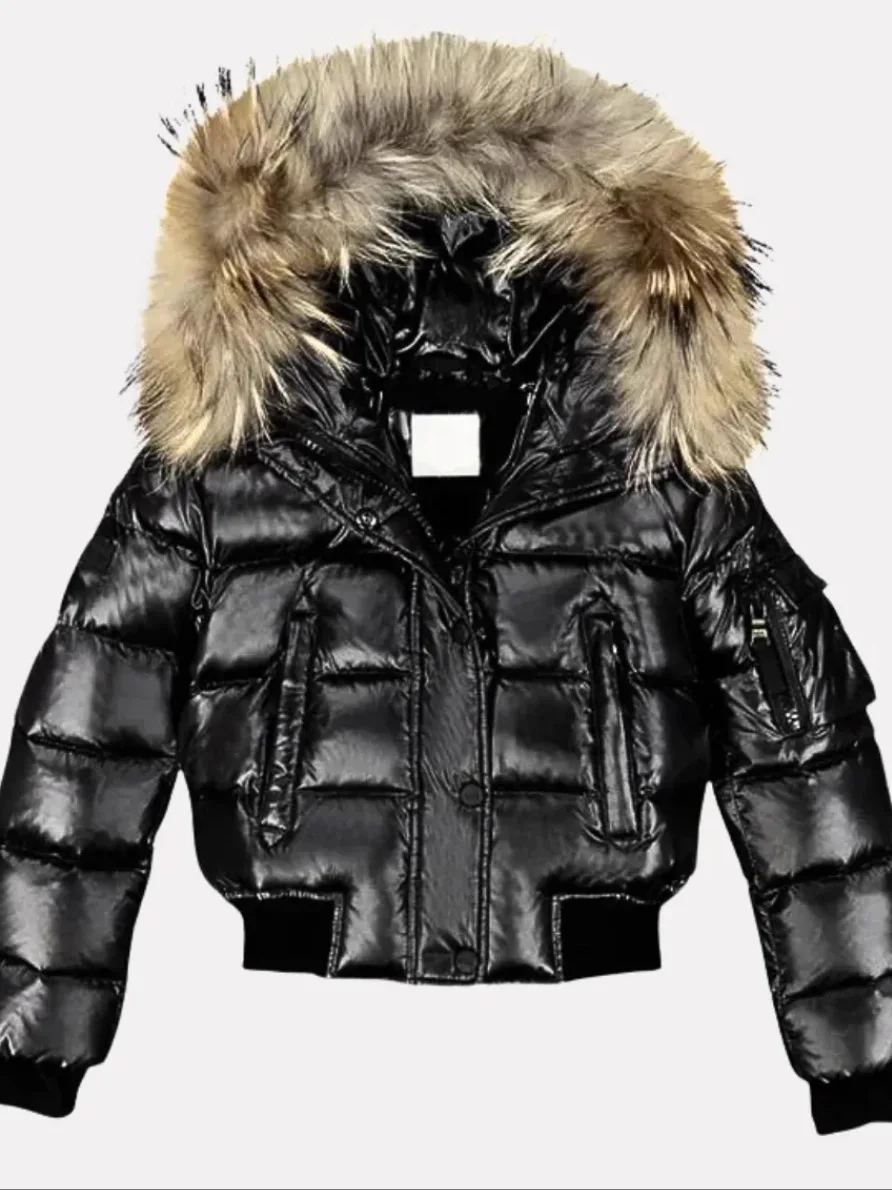 

Thickened Zipper Personalized Women's Clothing Cleanfit Style Long Sleeve Polyester Fiber Filled Hooded Knot Cotton...