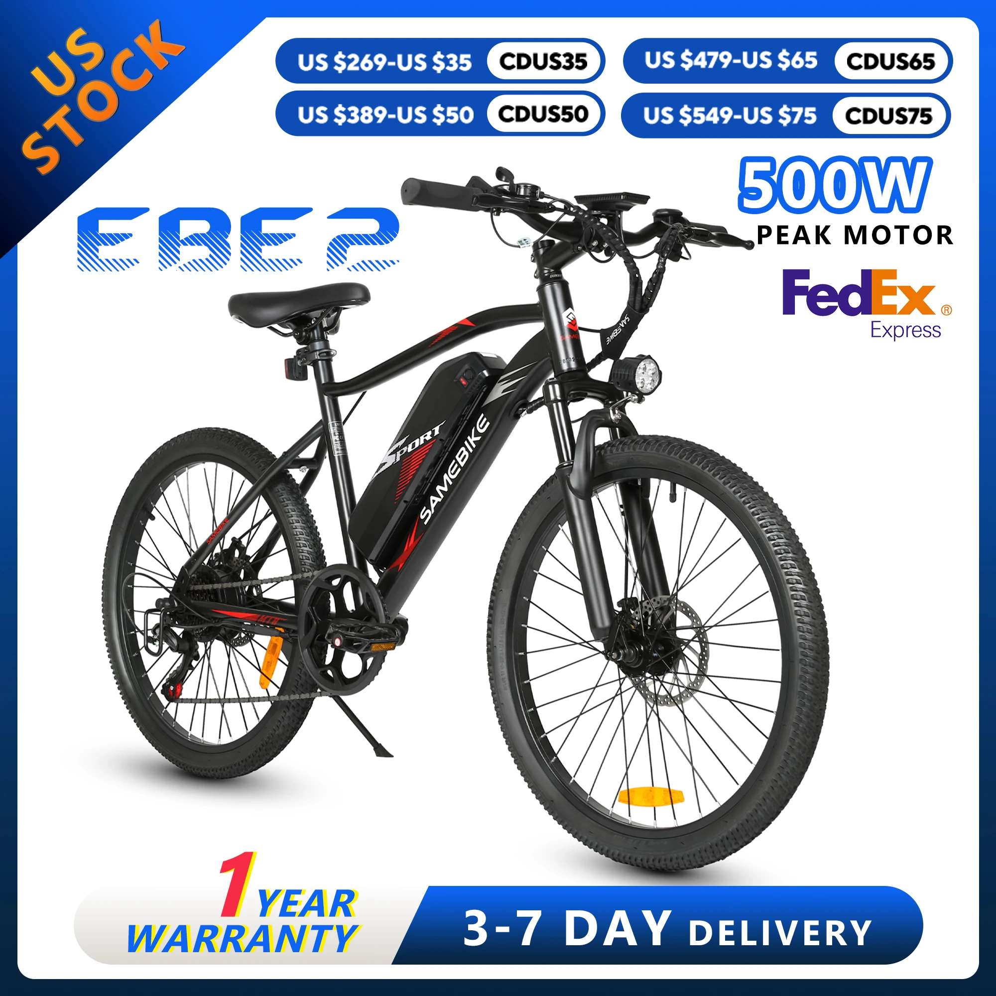 

Электрический велосипед SAMEBIKE, двигатель 500 Вт, 36 В, 13 Ач, литиевая батарея EBE2, датчик крутящего момента электрического велосипеда EMTB, 24-дюймовый городской пригородный электронный велосипед