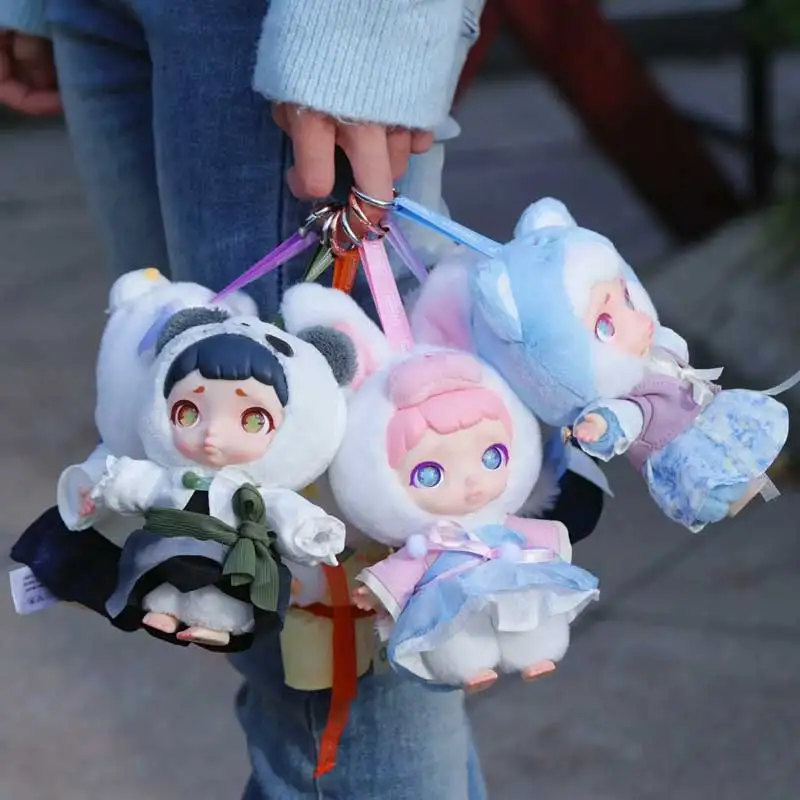

Laura Kyushu Spirit Blind Box Collectible Dolls - Trendy Animal Figurines Set With Tiger Rabbit Panda Design Pendant Toy