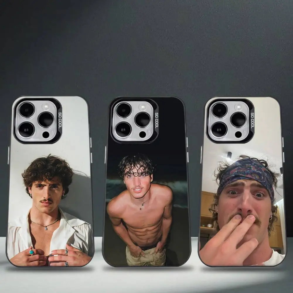 

Benson Boone American Heart Phone Case For iPhone 17,16,15,14,13,12,11,Pro,Max,Plus,E,Air,Mini Black Tpu Cover