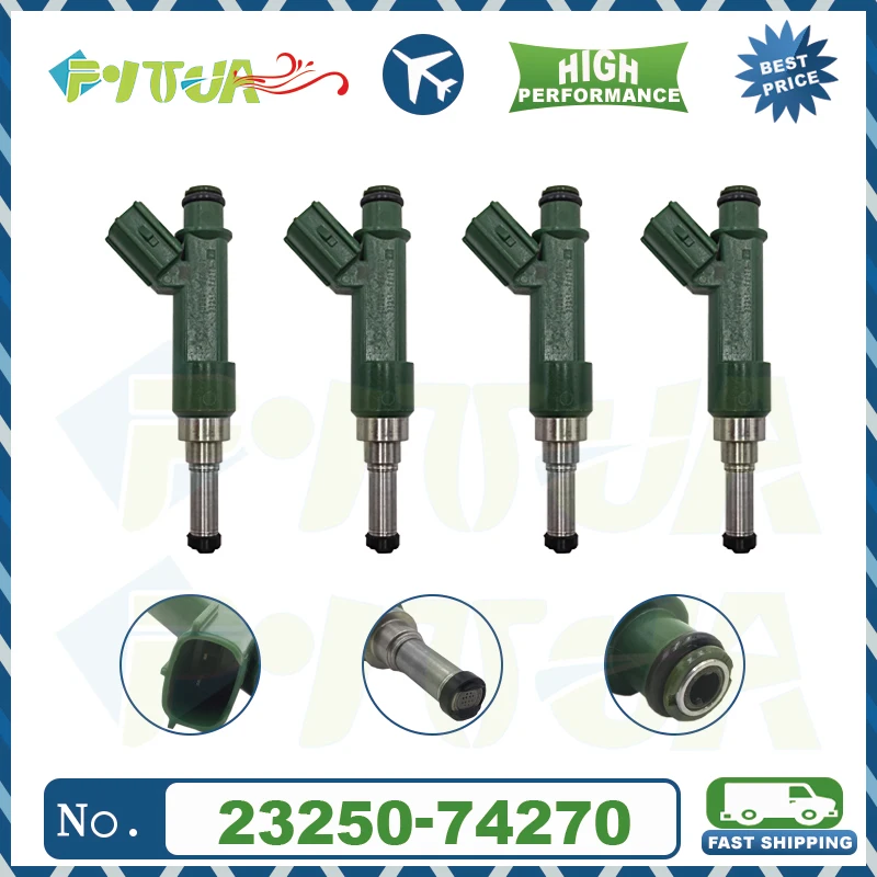 

4pcs Fuel injector 23250-74270 For Auto Car New Arrival High Quality Replacement Part Brand New