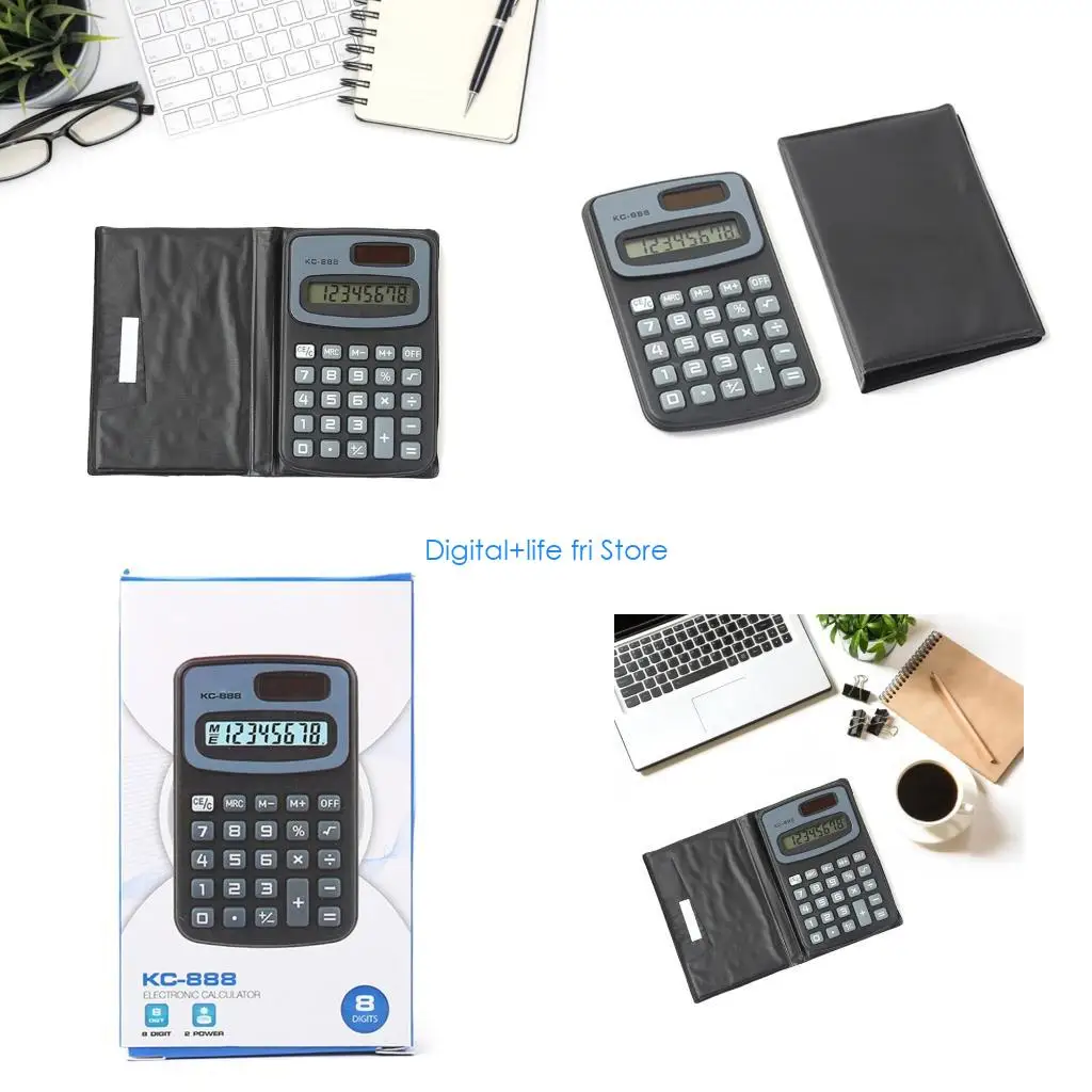 E06D Financial Calculator With Clear LCD Display Accounting Tool For Easy Reading