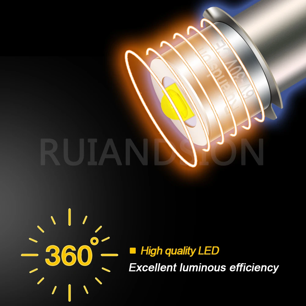 P13.5S 3W LED Torches Lamp Upgrade Bulbs White Maglite Flashlight 6000K DC0.7-3.2V 6V-30V Replacement Bulb Working Light 1Pcs view 4