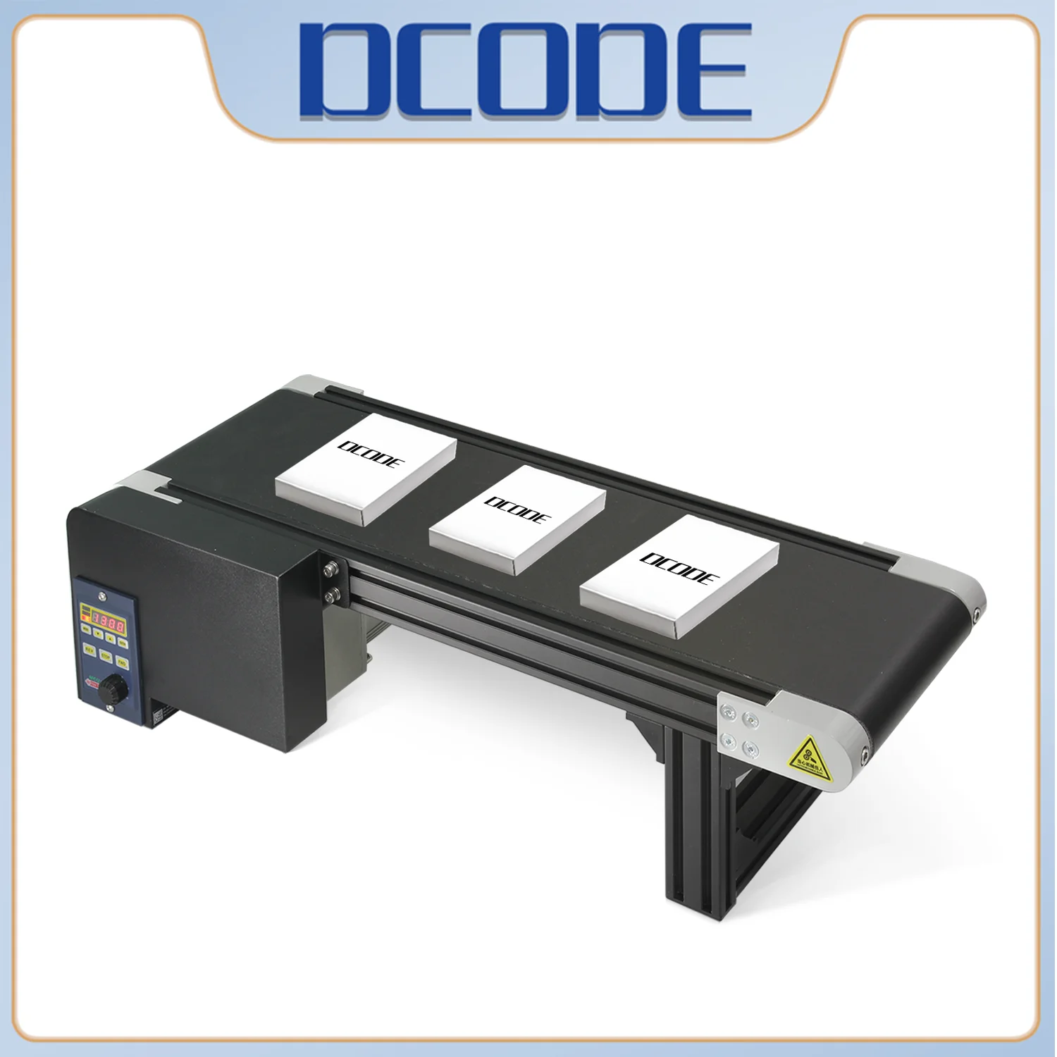 DCODE DN2 Aluminum Mini Conveyor Belt Adjustable Speed Electric Conveyor High Speed Conveyor Belt for Assembly Line