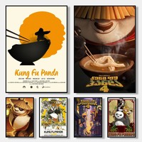 K-Kung Fu P-Panda-A Poster Wall Art Print Poster Decorative Mural Modern Home Decor Birthday Gift Unframed Canvas Garage Room