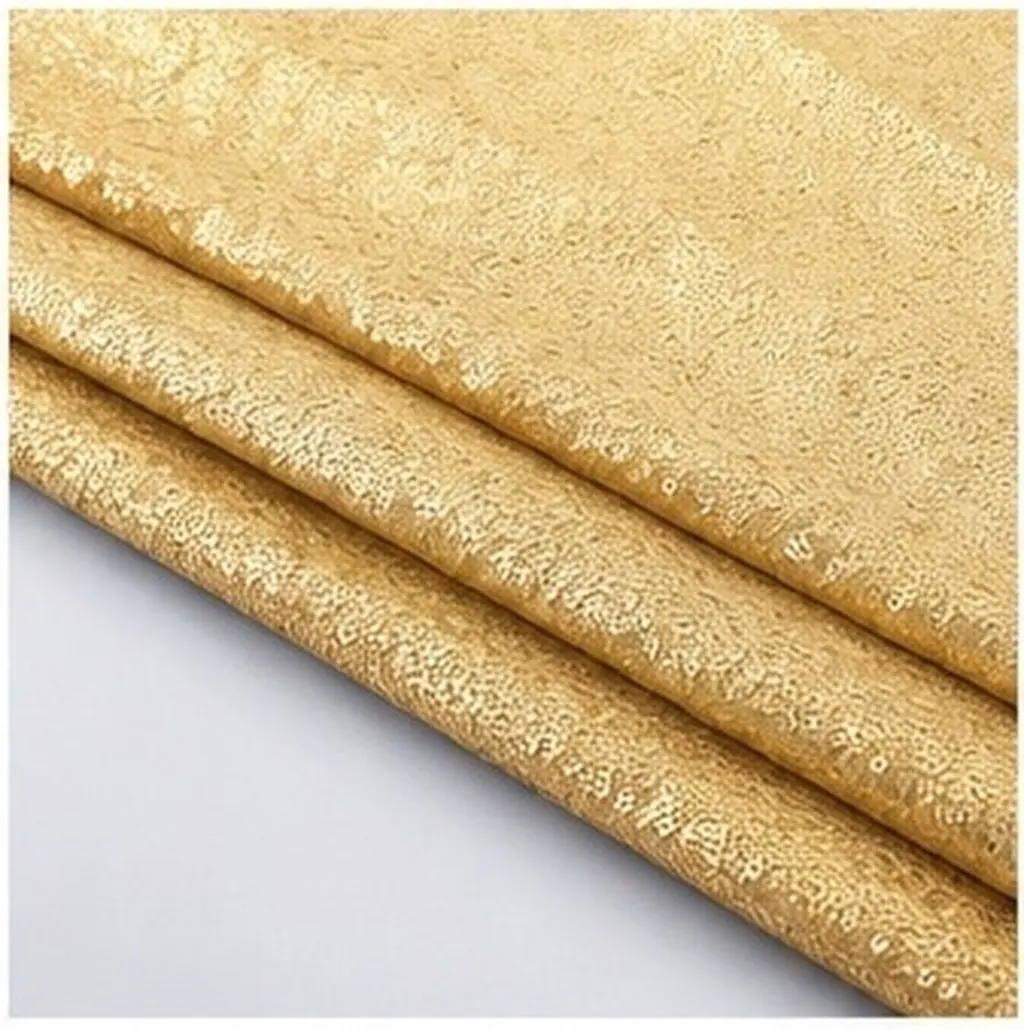 1.2x1.8m Shimmer Sequin Golden Fabric Backdrop Drape Curtain for Wedding Birthday Party Photography Fireplace Tablecloth