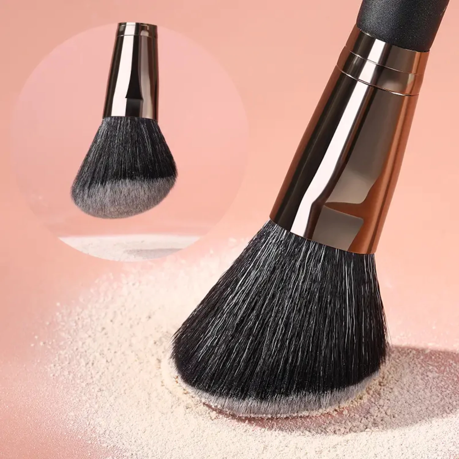 10개의 고품질 브러쉬와 보관 가방이 포함된 고급스러운 전문 페이셜 뷰티 메이크업 블러셔