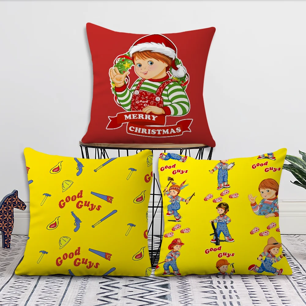 Good Guys Child's Play Christmas cushion For Bedroom Car Coffee Shop Room and Living Room Sofa Decorative Pillow Cover Case