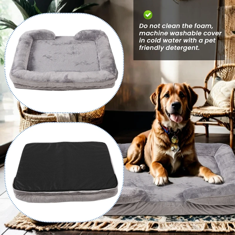 Dog Sofa Bed - Washable Orthopedic Dog Beds And Couch With Removable, Waterproof Human Dog Bed For Adults, Pet Bed