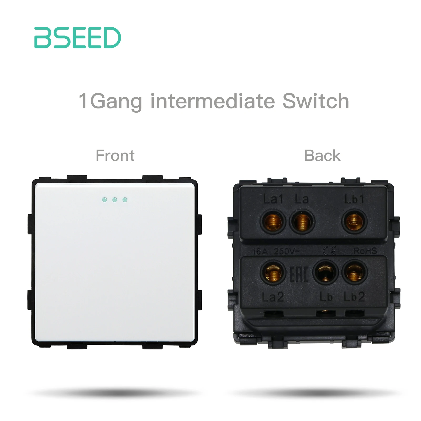 BSEED EU Standard Taste Schalter Teil HDMI USB TV Internet Typ-C Buchse Funktion Teile Mit Glas Rahmen DIY Heimwerker