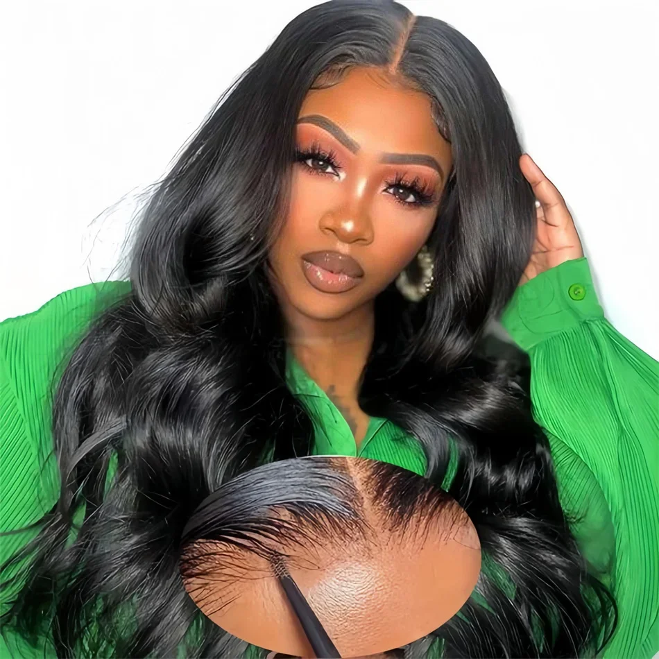 

Curly Human Hair Wigs Glueless Pre-Cut Body Wave Easy To Go 6x4 5x5 Lace Closure Wig For Black Women 180% Lace Wig Pre Plucked