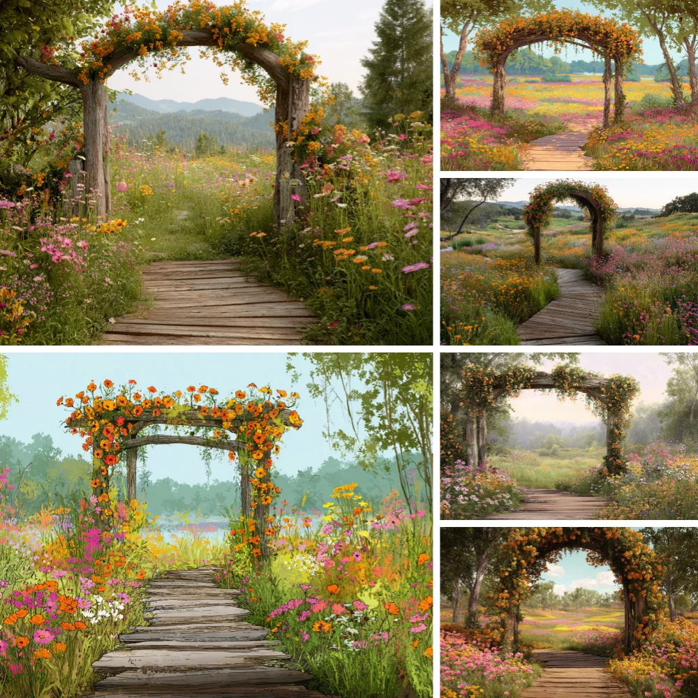 

Wedding Scene Backdrop Flowers Wall Floral Bridal Shower Ceremony Party Decor Baby Birthday Photography Background Photo Studio