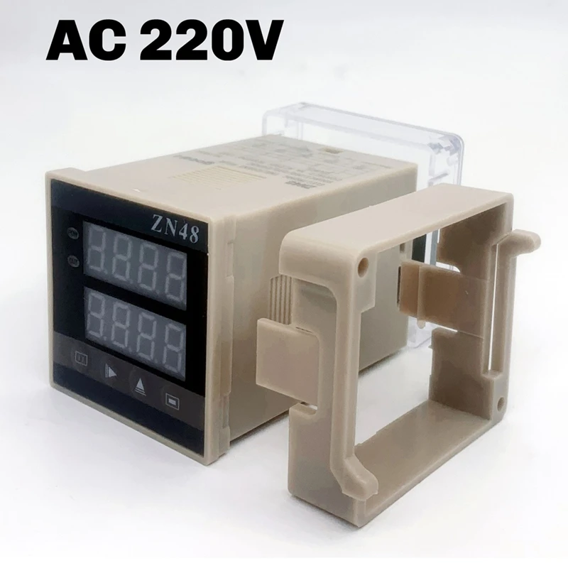 Zn48dual Digital Display Time Relay  Counter 220VAC 380VAC 24VDC  Cycle Chronograph, And Frequency Meter A