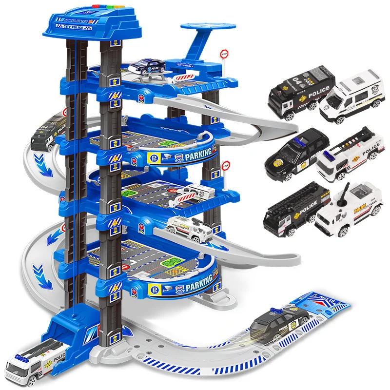 ใหม่ Multi-ชั้นขนาดเล็กโรงรถราวอาคารลิฟต์อัตโนมัติการศึกษาของเล่นเด็กที่จอดรถ