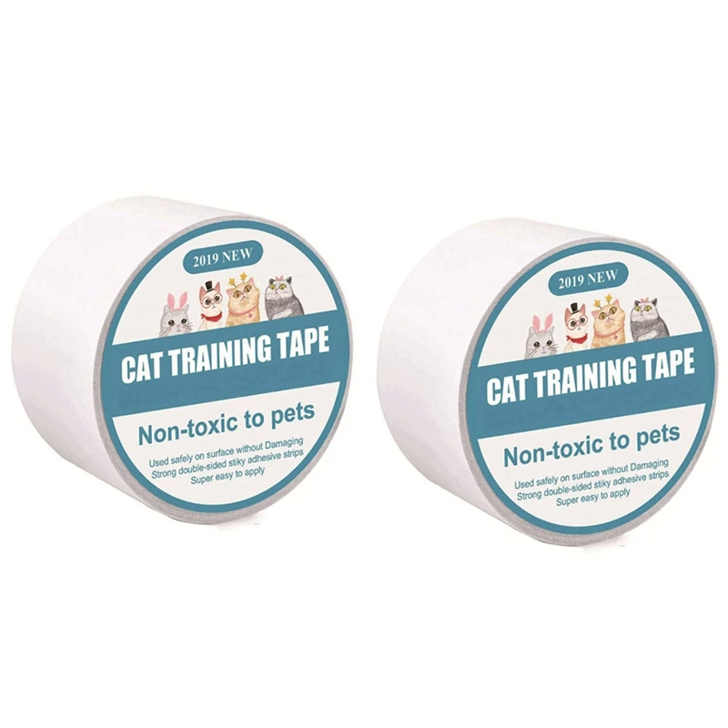 2 Pcs 3Mx6.35Cm Furniture Guard Cat Scratch Protector Anti-Scratch Tape Roll Cat Scratch Prevention Clear Sticker