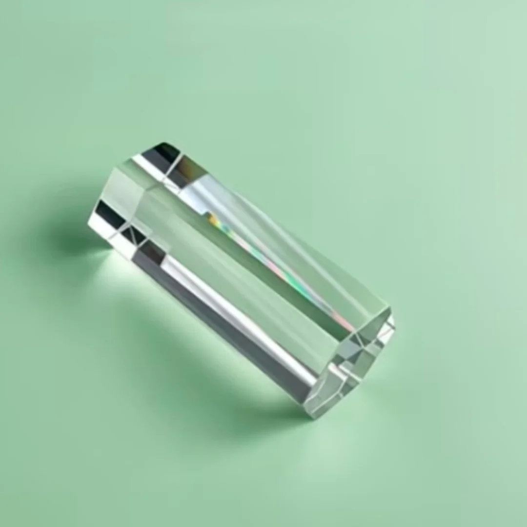 22x55 16.4X60mm Hexagonal Prism Light Guide Column  Optical Glass Physics Science Experiment