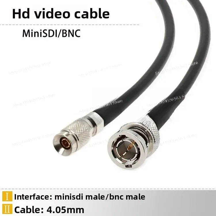 

Кабель Mini SDI - BNC, разъемы DIN1.0/2.3, штекер-гнездо