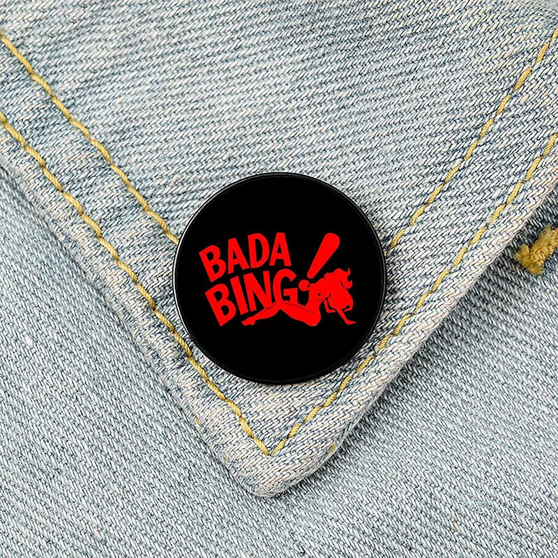 Bada Bing Printed Pin Custom Funny Brooches Shirt Lapel Bag Cute Badge Cartoon Cute Jewelry Gift for Lover Girl Friends