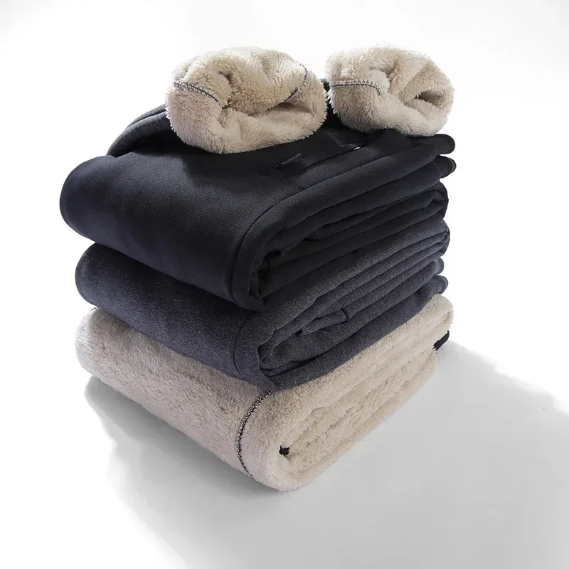 

2023 Winter New Sports Men's Loose Feet Tie Large Wei Pants Thickened