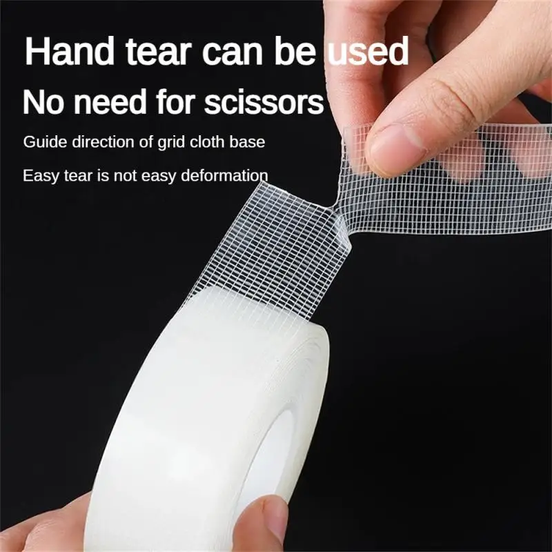 1PCS Reusable Traceless Strong Sticky Adhesive Mesh Nano Tape, Washable Clear Mounting For Paste Items In Home Office Car