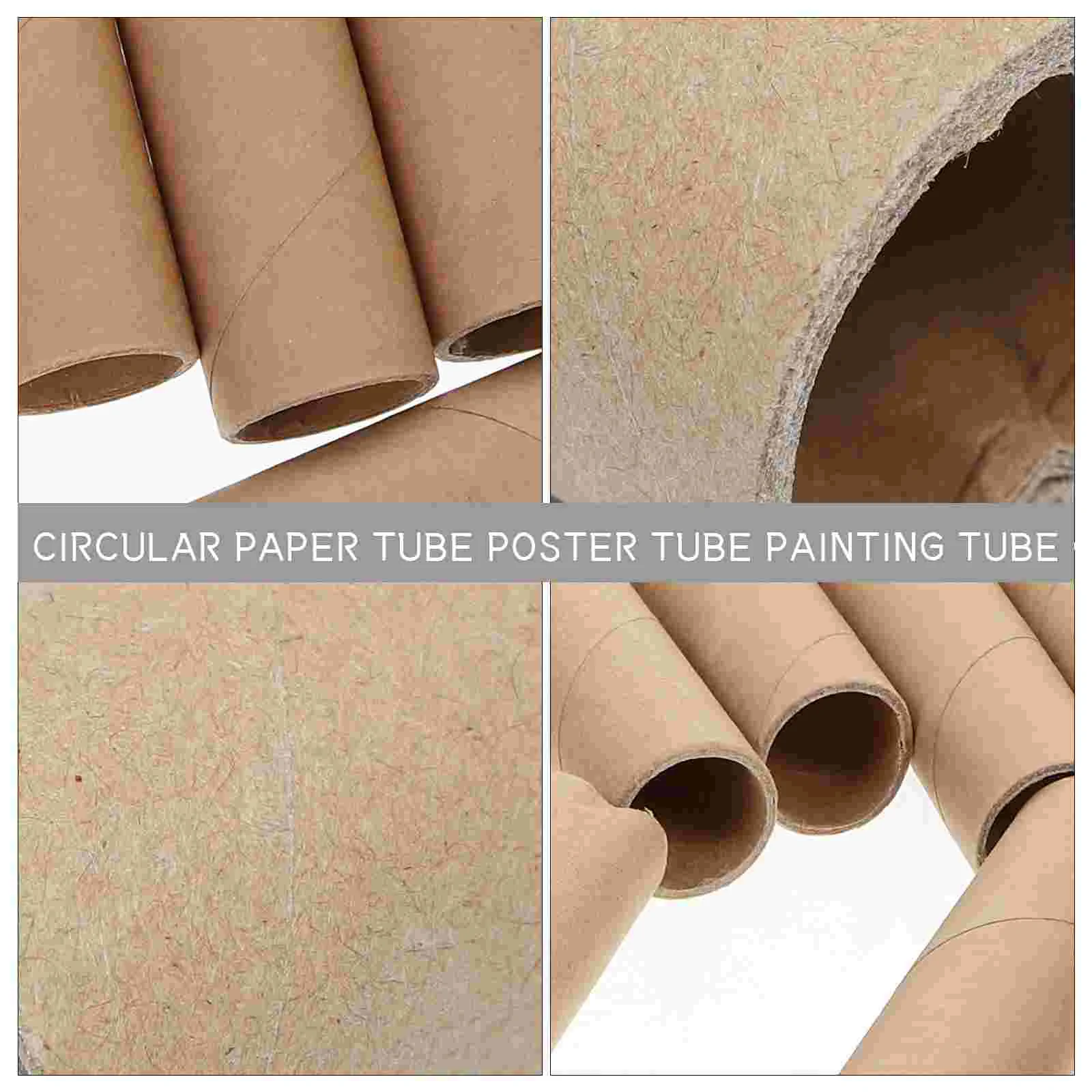 15 Pcs Round Paper Tube Cardboard Roll Thick Diy Storage Kids Toilet