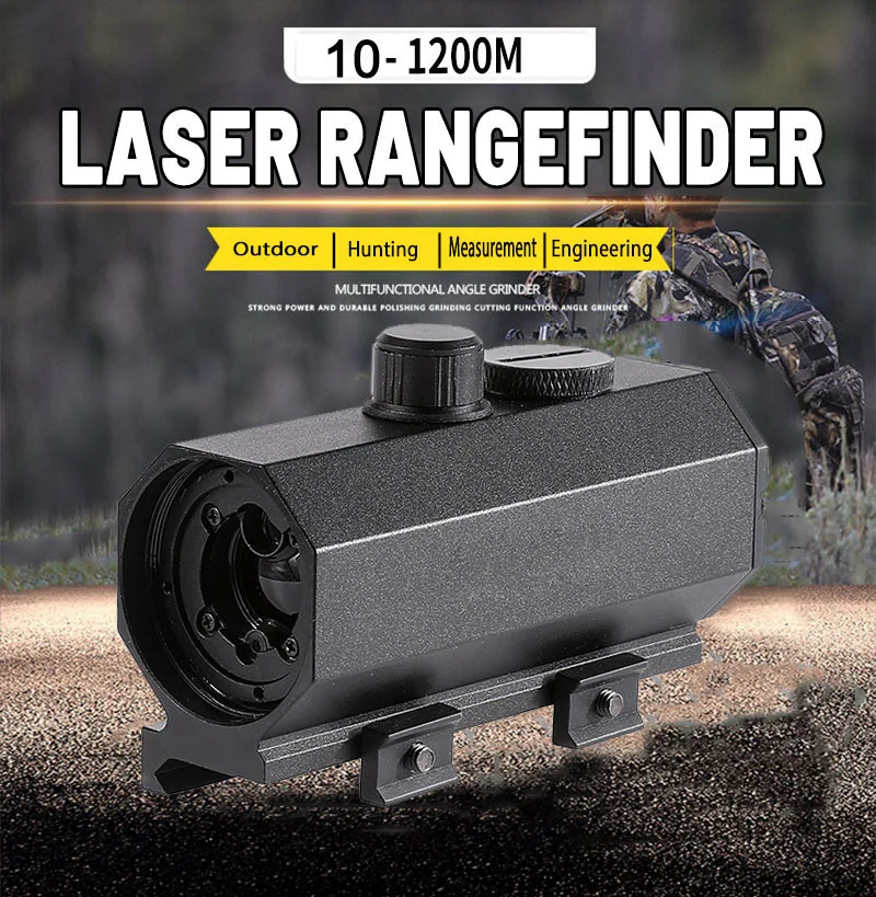 Taktisches Jagd-Scharfschützen-Laser-Entfernungsmessgerät für Gewehre, große Reichweite 1200M, Echtzeit-Entfernungsmesser, Winkelmesser, Geschwindigkeitsmesser, Telemeter – Detail 1