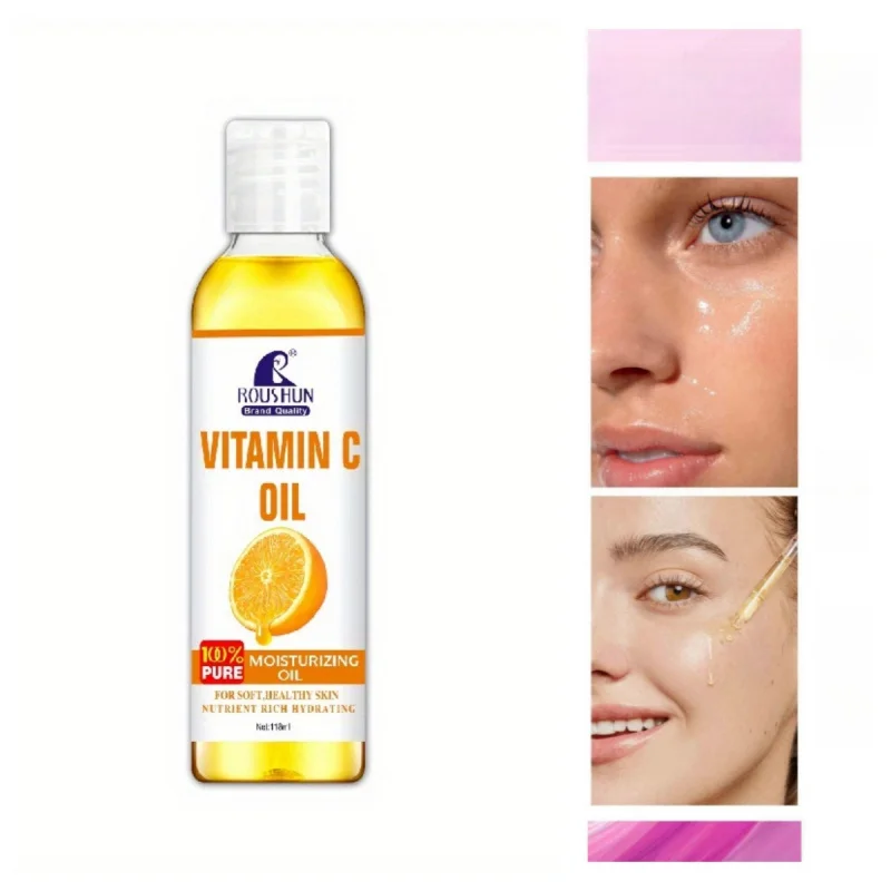 ROUSHUN Vitamine C huile lisse VitaminCBody huile de soins de la peau huile essentiel118ML