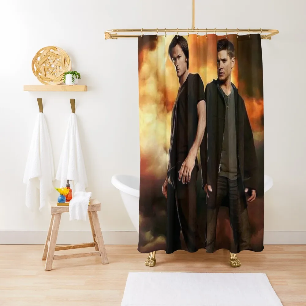 

brothers winchesters Shower Curtain Anime Bathroom Shower Sets For Bathroom Bathroom Shower For The Curtain