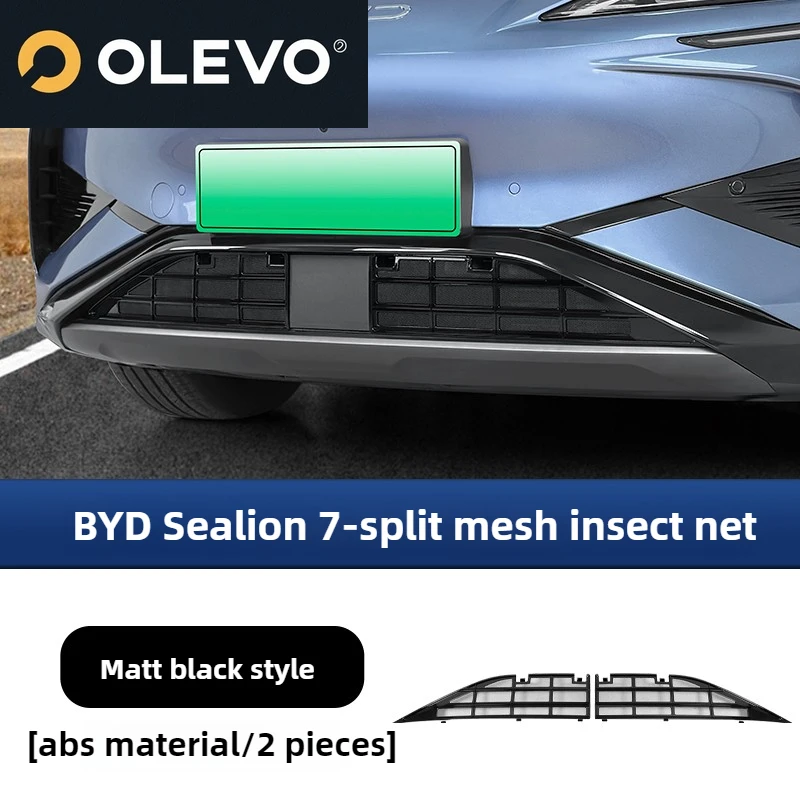 New For BYD Sealion 7 Accessories 2026/2025 Front Bumper Insect Screen-Aluminum Mesh, ABS Material, Split Design, Anti-Scratch