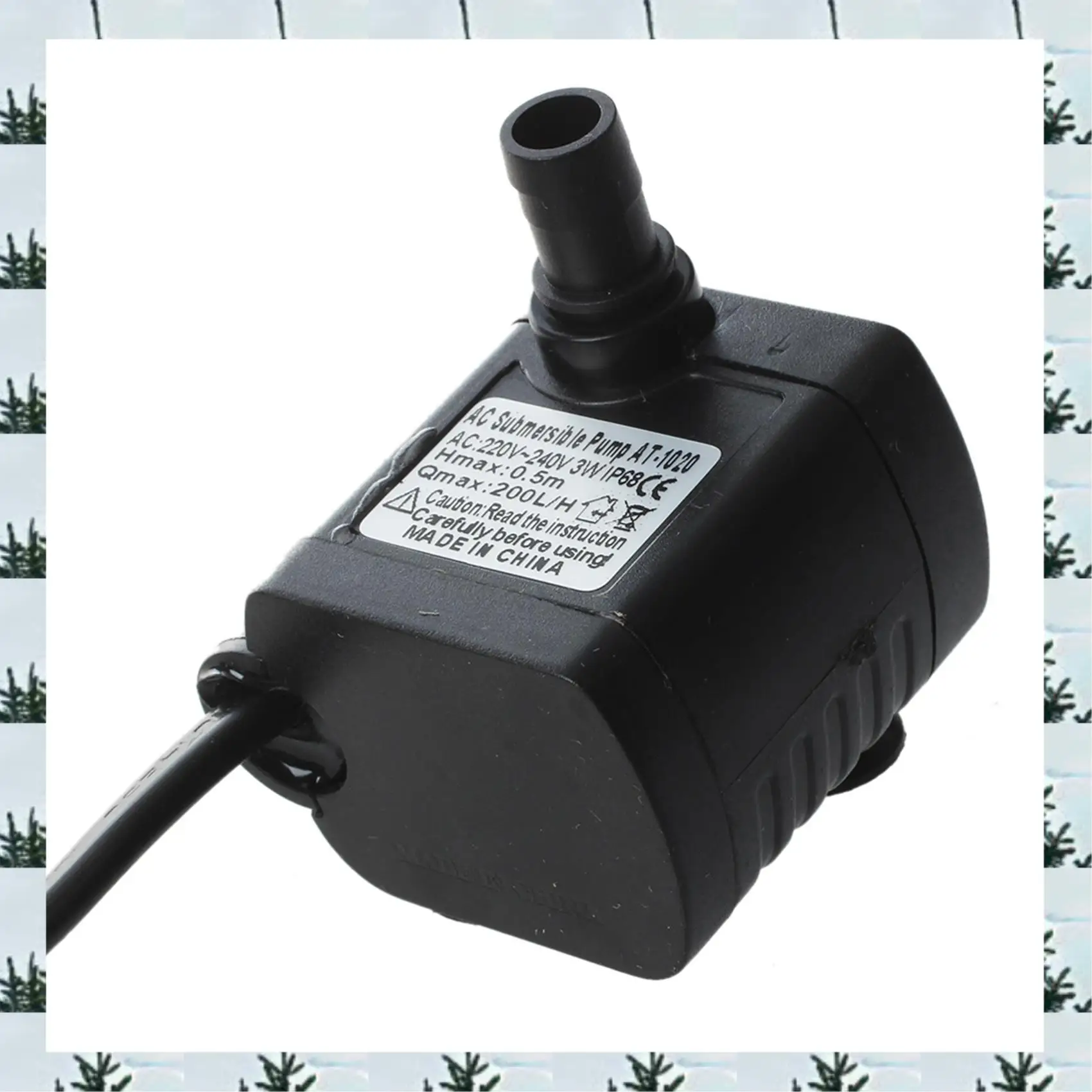 

ABLG 2X AC 220 В 3 Вт погружной водяной насос для аквариума, пруда, фонтана, вилка европейского стандарта