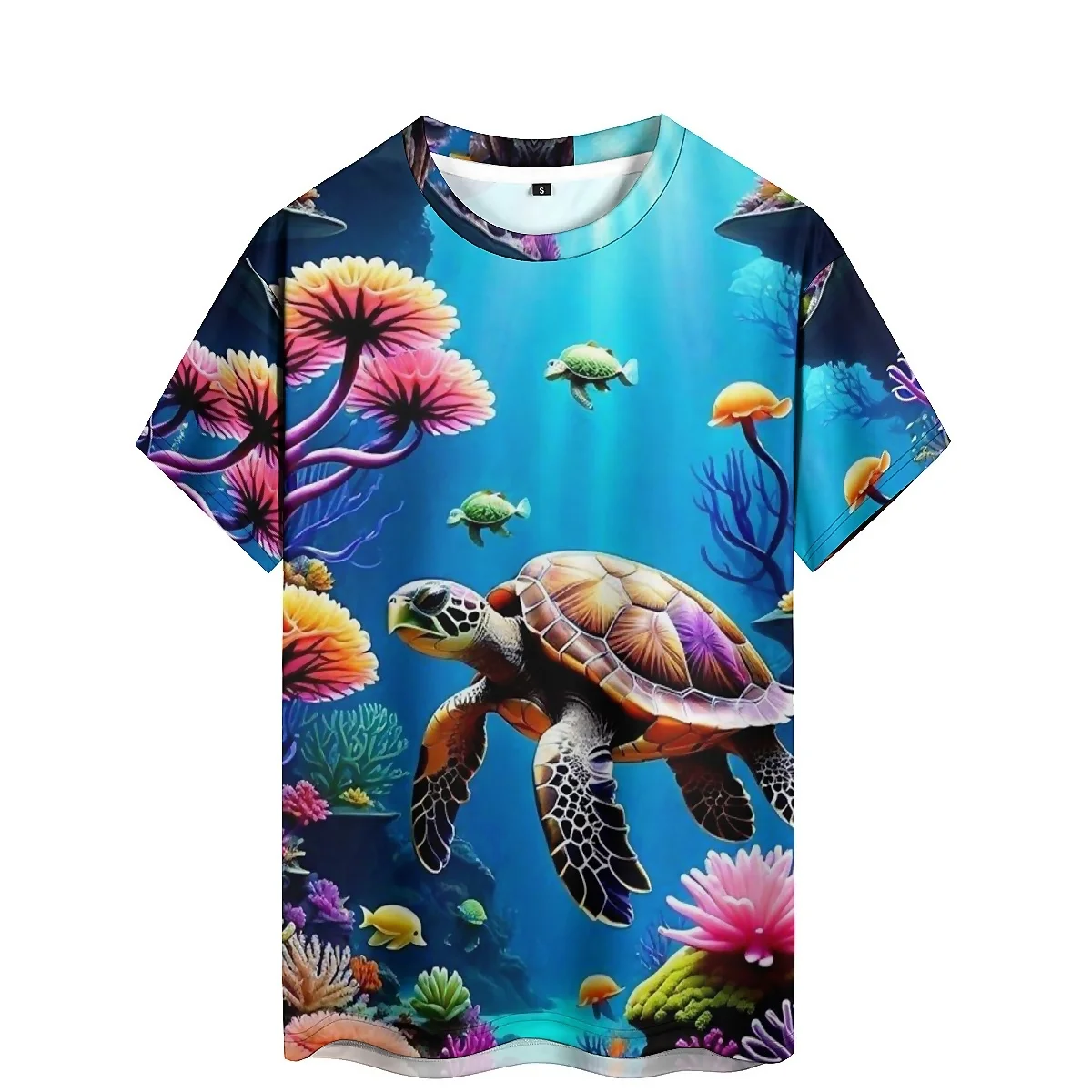 

European and American trendy men's 3D printed short sleeved T-shirt for business, leisure, daily commuting, breathable and comfo