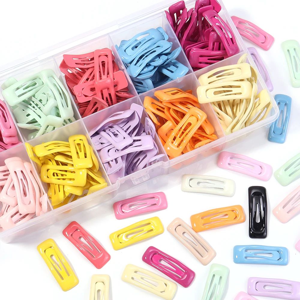 20 teile/los Öl Tropfen Candy Farbe Haar Clips Bunte BB Haar Clips Für Gebrochenes Haar Clip Pony Haar Clip Mädchen Y2K haar Clips
