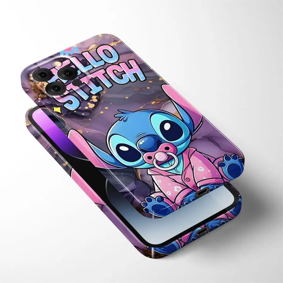 حافظة لهاتف آيفون X 11 13 17 Air XR 16 Pro Max 12 15 Plus 14 بغرز كرتونية لطيفة من الرخام #2