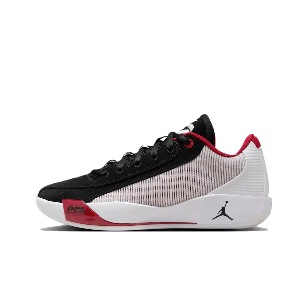 Jordan Luka .77 Stylish, Comfortable, Non-Slip, Durable Low-Top Retro Basketball Shoes for Men, Black and White HF0819-102