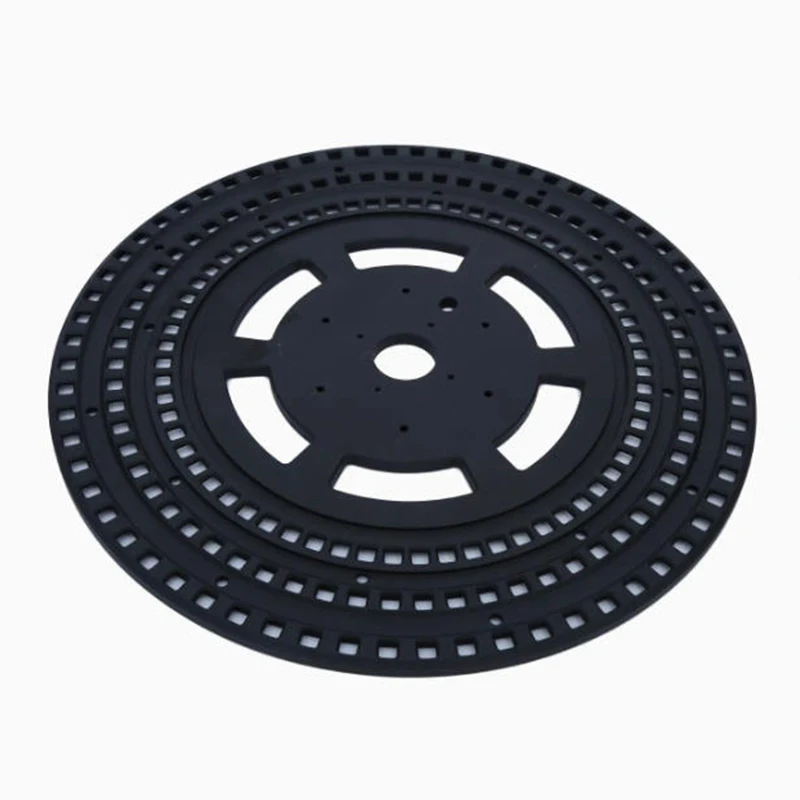 

Precision Custom CNC Machining Services Black Plastic Hollow Turntable